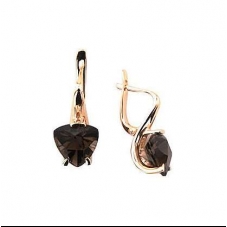 Серьги 0034 Раухтопаз