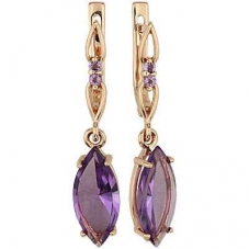 Серьги 1033 Аметист