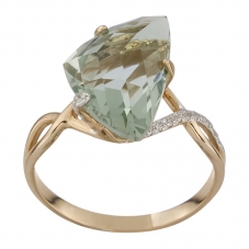 Кольцо 1448 Аметист зеленый