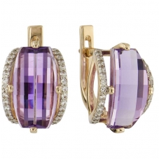 Серьги 1450 Аметист