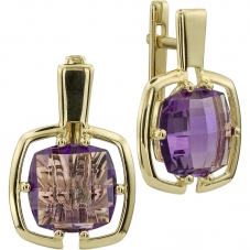 Серьги 1654 Аметист