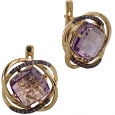 Серьги 1766 Аметист
