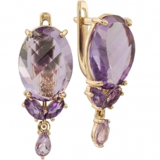 Серьги 1772 Аметист