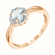 Кольцо 1997 Голубой топаз