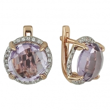 Серьги 0364 Аметист