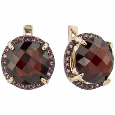 Серьги 0364 Гранат
