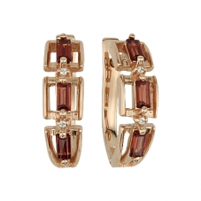 Серьги 0564 Гранат