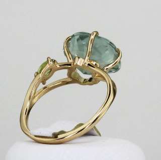 Кольцо. Аметист зеленый. Арт.1060АзХ из золота 585 пробы