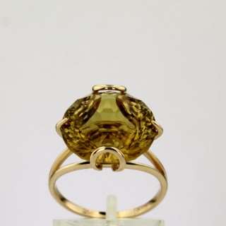 Кольцо. Кварц. Арт.1099Квп из золота 585 пробы