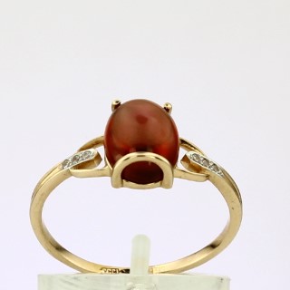 Кольцо. Гранат. Арт.1108ГКц из золота 585 пробы