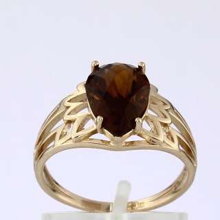 Кольцо. Цитрин. Арт.1323Ц из золота 585 пробы