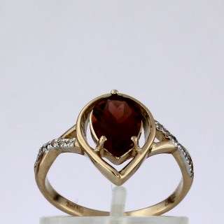 Кольцо. Гранат. Арт.1440ГКц из золота 585 пробы