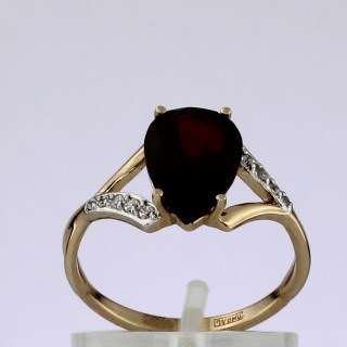 Кольцо. Гранат. Арт.1441ГКц из золота 585 пробы