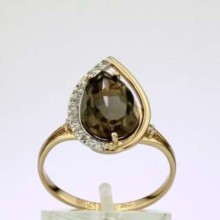 Кольцо. Топаз. Арт.1449РКц из золота 585 пробы