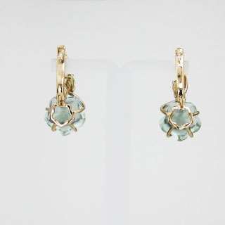 Серьги. Аметист зеленый. Арт.1060АзХ из золота 585 пробы