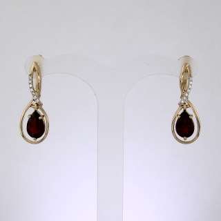 Серьги. Гранат. Арт.1440ГКц из золота 585 пробы