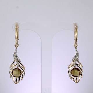 Серьги. Цитрин. Арт.1459ЦКц из золота 585 пробы