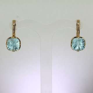 Серьги. Голубой топаз. Арт.1672Т из золота 585 пробы